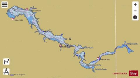 Mississinewa Lake depth contour Map - i-Boating App