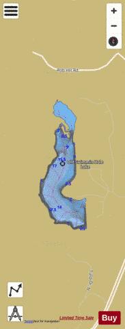 Old Swimmin Hole Lake depth contour Map - i-Boating App