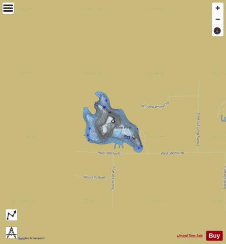 Troy Cedar Lake depth contour Map - i-Boating App