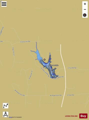 Lake LaSalle depth contour Map - i-Boating App