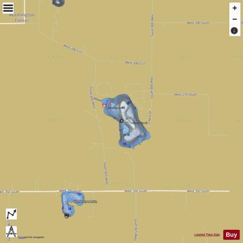 Smalley Lake depth contour Map - i-Boating App