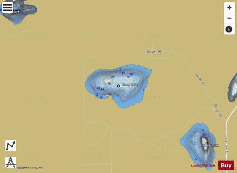 Razor Lake depth contour Map - i-Boating App