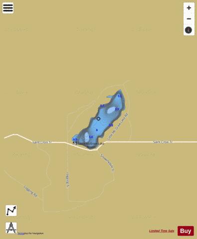 Little McGraw Lake depth contour Map - i-Boating App