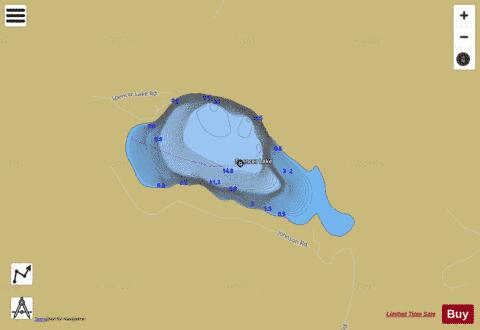 Spencer Lake depth contour Map - i-Boating App