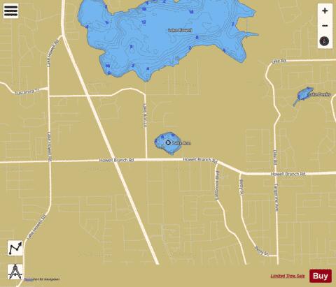 LAKE ANN depth contour Map - i-Boating App