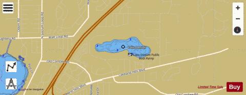LAKE DEESON depth contour Map - i-Boating App