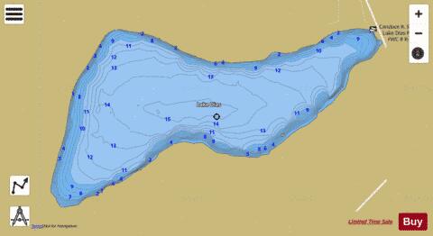 LAKE DIAS depth contour Map - i-Boating App