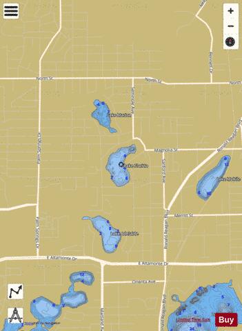 LAKE FLORIDA depth contour Map - i-Boating App