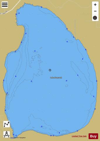 LAKE HANCOCK depth contour Map - i-Boating App
