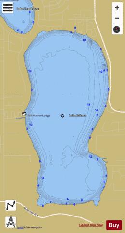 LAKE JULIANA depth contour Map - i-Boating App