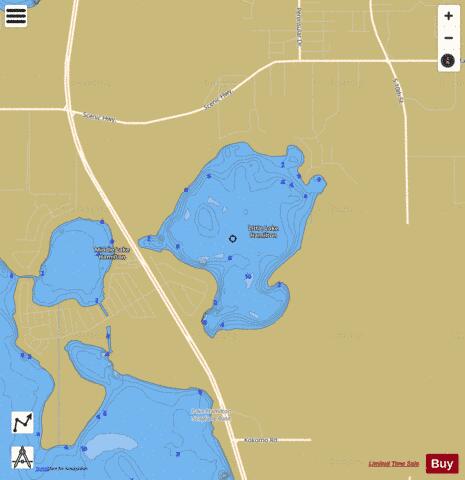 LITTLE LAKE HAMILTON depth contour Map - i-Boating App