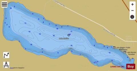 LAKE MARIAN depth contour Map - i-Boating App