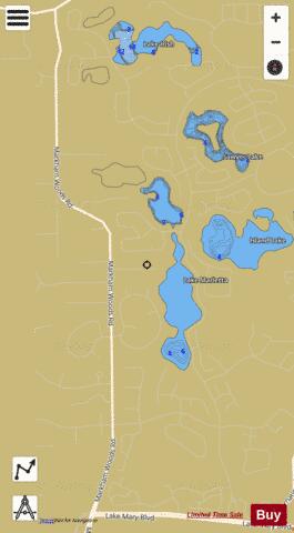 LAKE MARIETTA depth contour Map - i-Boating App