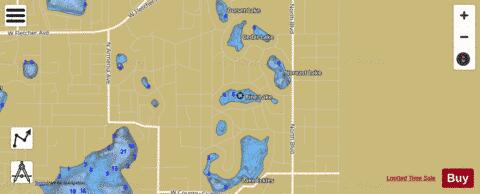 PINE LAKE depth contour Map - i-Boating App