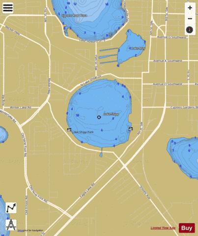 LAKE SHIPP depth contour Map - i-Boating App