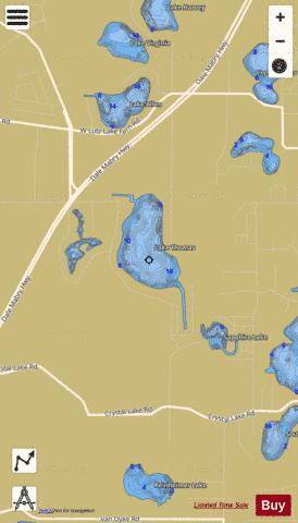LAKE THOMAS depth contour Map - i-Boating App