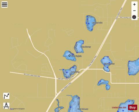 LAKE VIRGINIA depth contour Map - i-Boating App