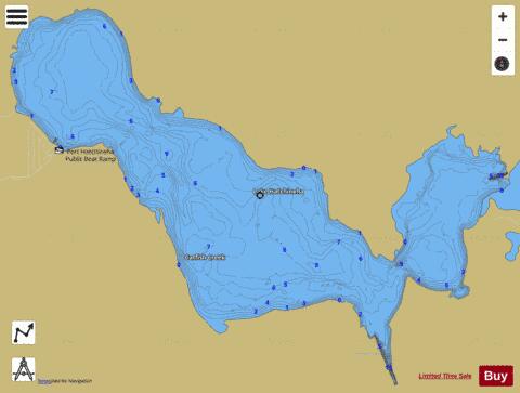 LAKE HATCHINEHA depth contour Map - i-Boating App
