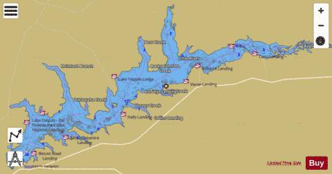 LAKE TALQUIN depth contour Map - i-Boating App