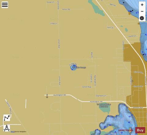 Lake Omega depth contour Map - i-Boating App