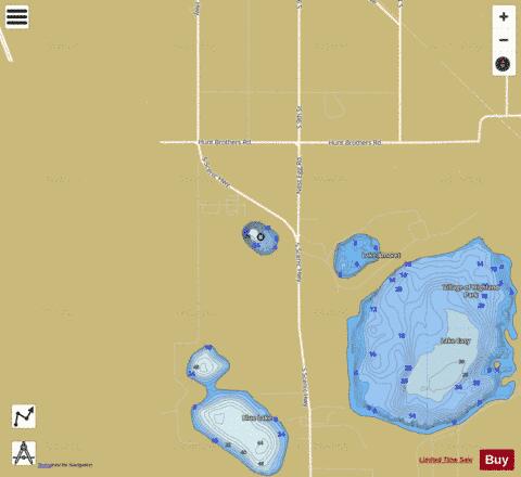 Scott Rd Lake depth contour Map - i-Boating App