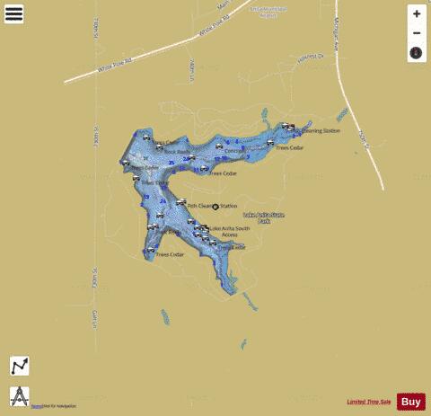 Lake Anita depth contour Map - i-Boating App