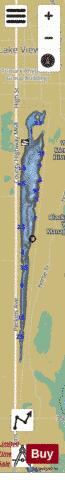 Arrowhead Lake depth contour Map - i-Boating App