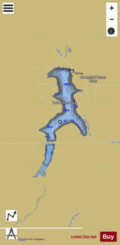 Lake Fisher depth contour Map - i-Boating App