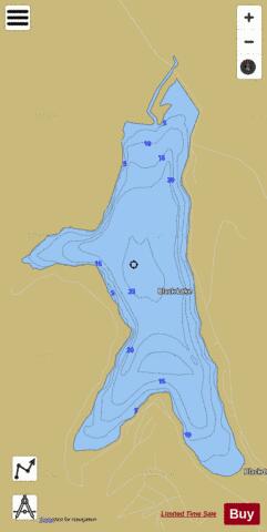 Black Lake depth contour Map - i-Boating App