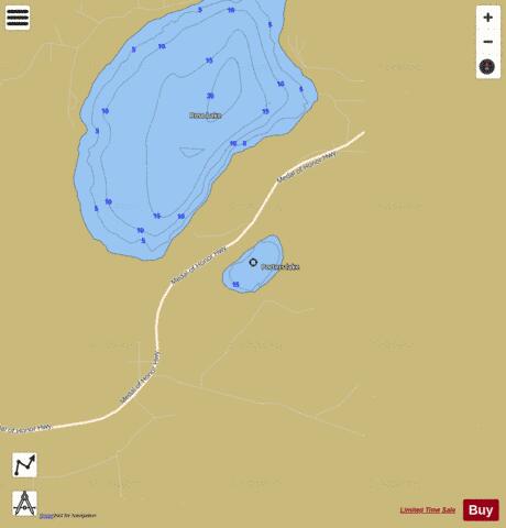 Porters lake depth contour Map - i-Boating App