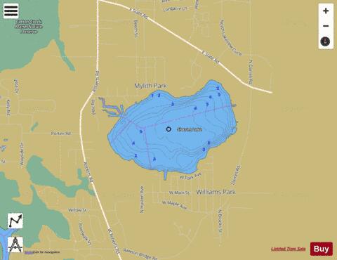 Slocum depth contour Map - i-Boating App