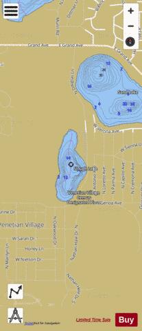 Slough depth contour Map - i-Boating App
