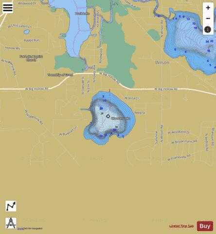 Wooster depth contour Map - i-Boating App