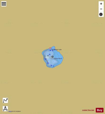 APPLEMAN LAKE depth contour Map - i-Boating App