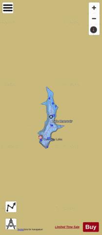 DALE LAKE depth contour Map - i-Boating App