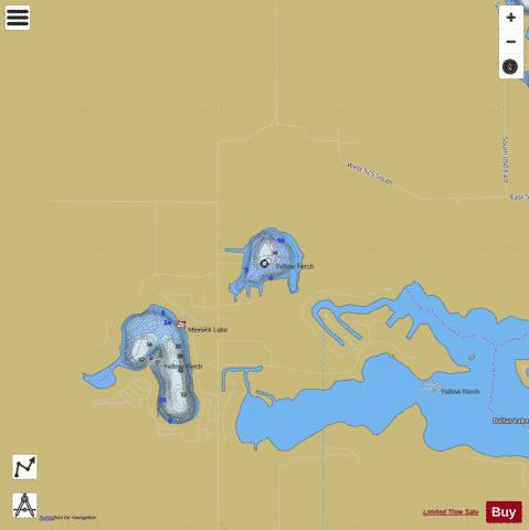 Hackenburg Lake depth contour Map - i-Boating App