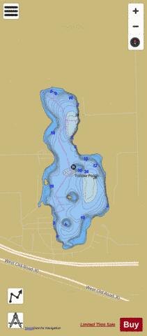 Hoffman Lake depth contour Map - i-Boating App