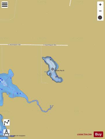 Latta Lake depth contour Map - i-Boating App