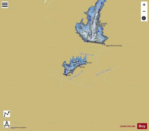 Marion County Lake depth contour Map - i-Boating App