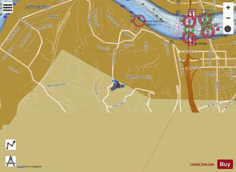 Prisoner S Lake depth contour Map - i-Boating App