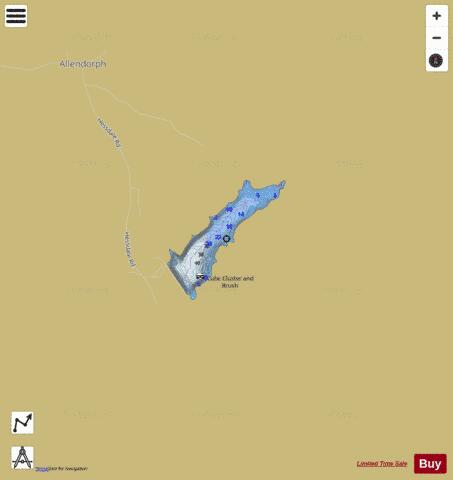 Alma City Lake depth contour Map - i-Boating App