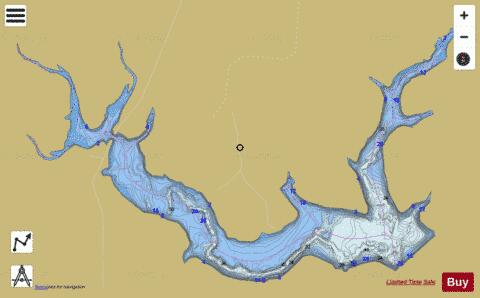Boy Scout Lake depth contour Map - i-Boating App