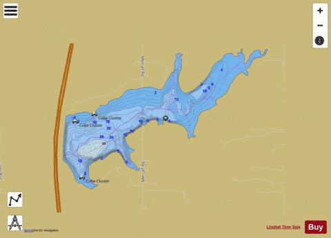Louisburg Middle Creek Lake depth contour Map - i-Boating App