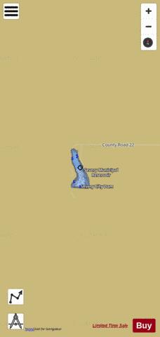 Severy City Lake depth contour Map - i-Boating App