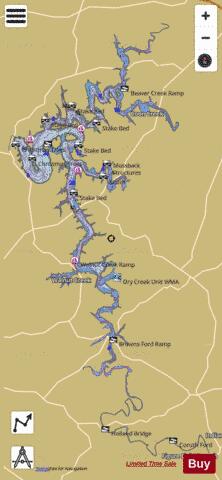 Nolin River Lake Fishing Map