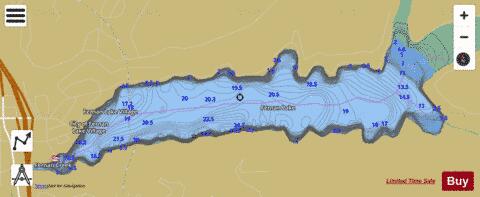 Fernan Lake depth contour Map - i-Boating App