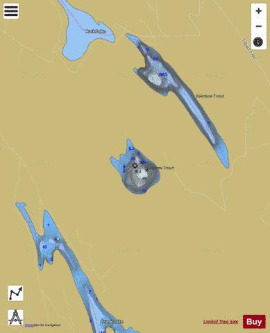 Timber Lake depth contour Map - i-Boating App