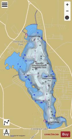 Conneaut Lake depth contour Map - i-Boating App