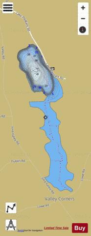Lake Pleasant depth contour Map - i-Boating App