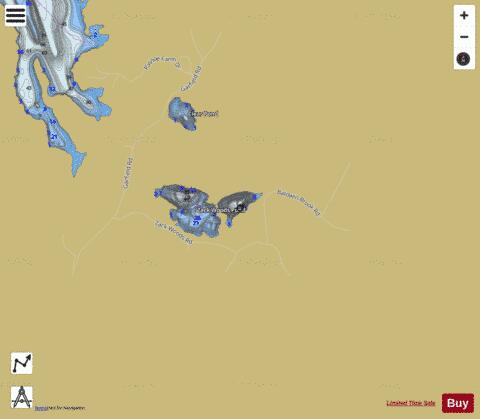Perch Pond depth contour Map - i-Boating App